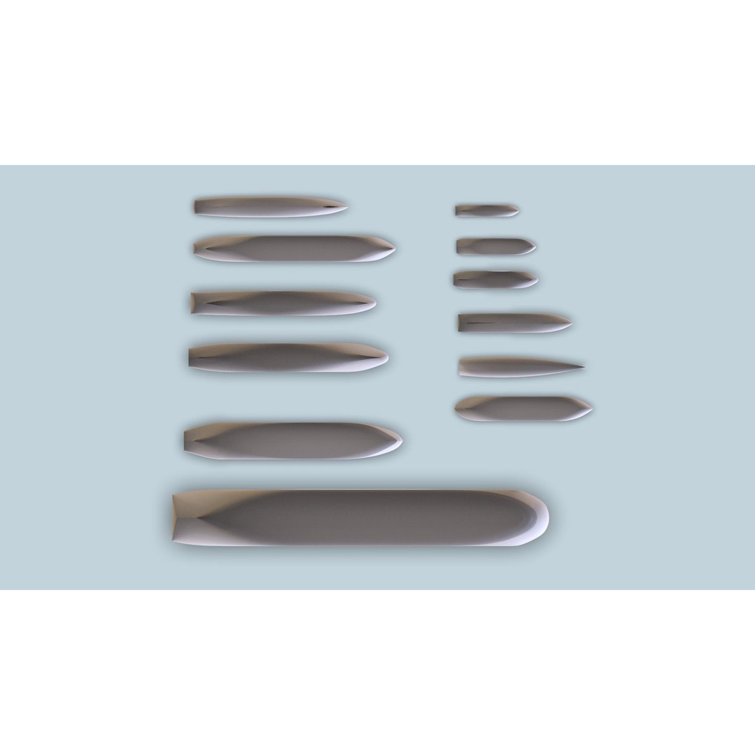 Boat Hulls 3D Model – Collection of 12 Industrial Watercraft, OBJ, Rhino 7 - View 9