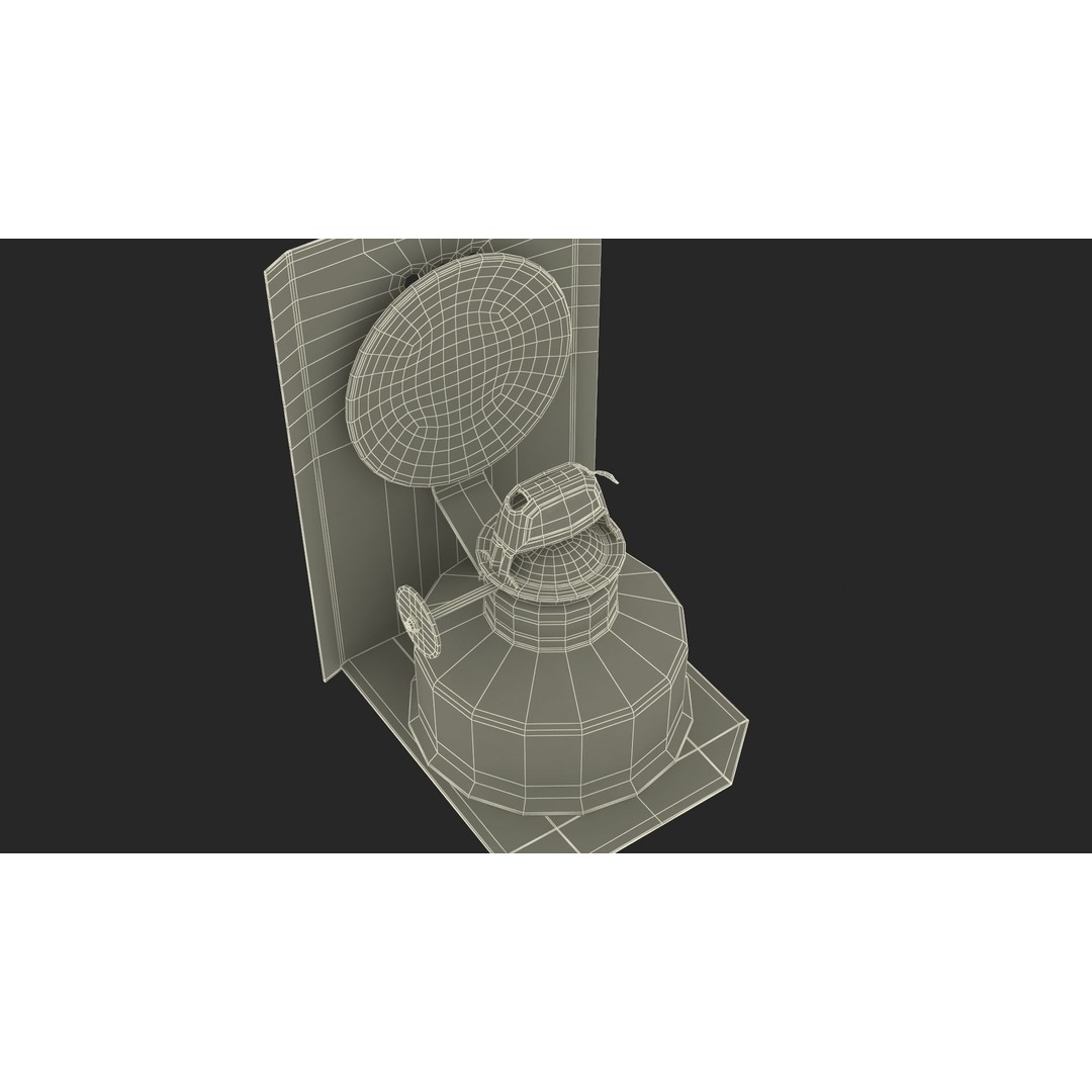 Antique Copper Ship Lantern 3D Model – Nautical Navigation Light, PBR Textures