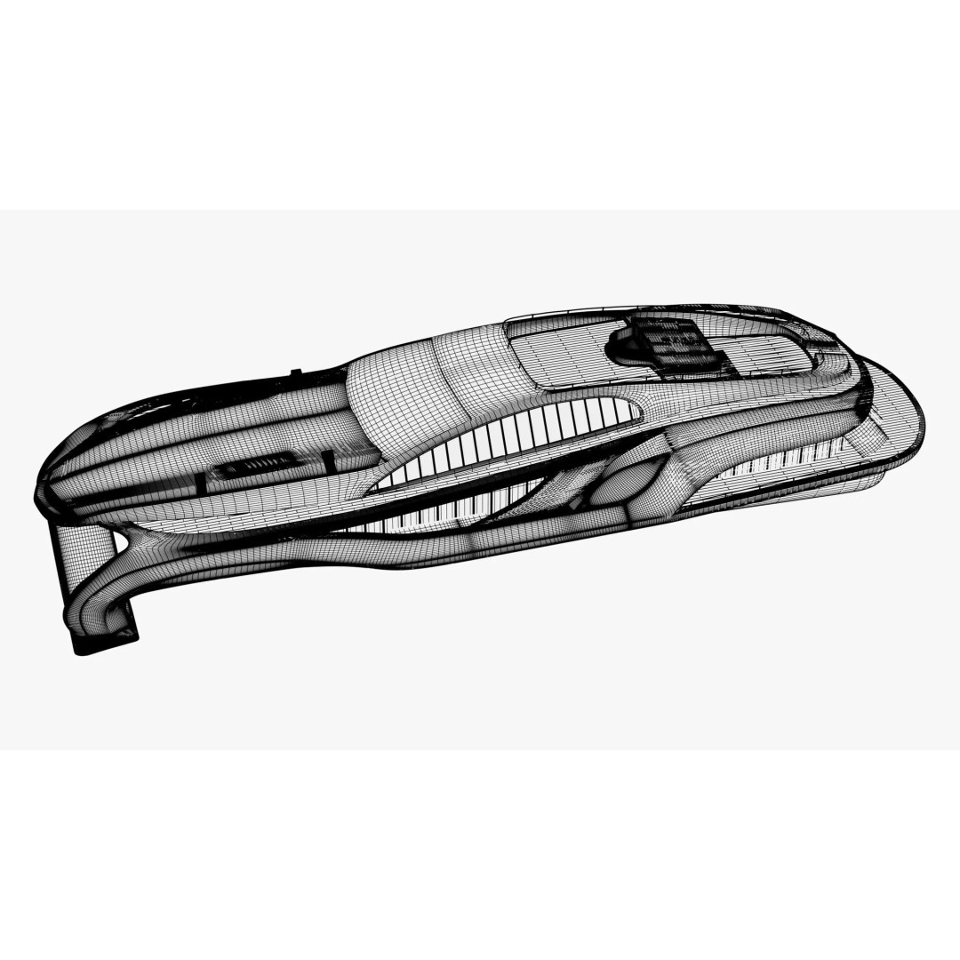 High-Speed Luxury Yacht M1 3D Model – Aerodynamic Vessel for Cinematic Use - View 10