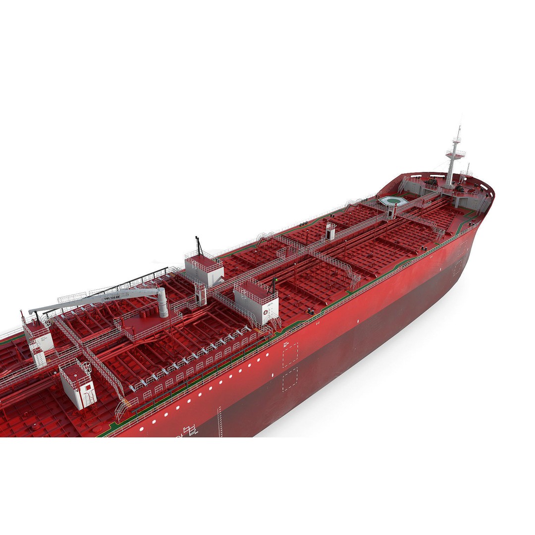 Oil Products Tanker 3D Model – PBR Industrial Vessel, FBX & OBJ - View 10