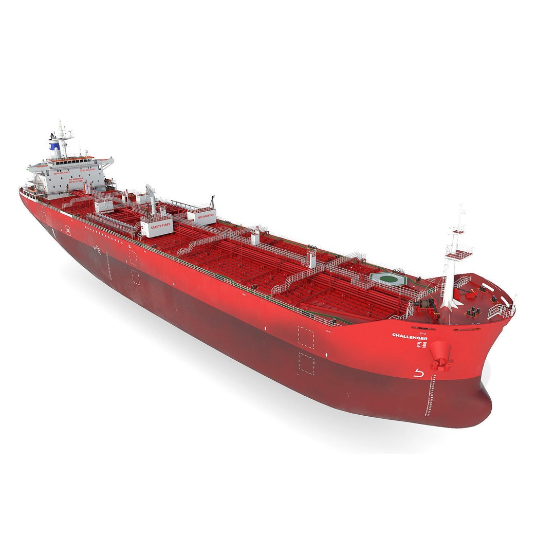 Oil Products Tanker 3D Model – PBR Industrial Vessel, FBX & OBJ - View 8