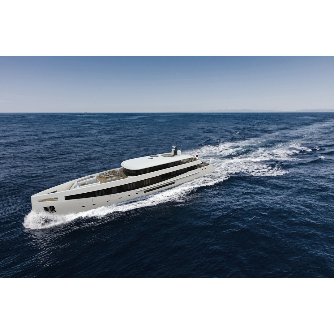 50M Mega Yacht 3D Model – High Poly Nautical Vessel, FBX, OBJ - View 10