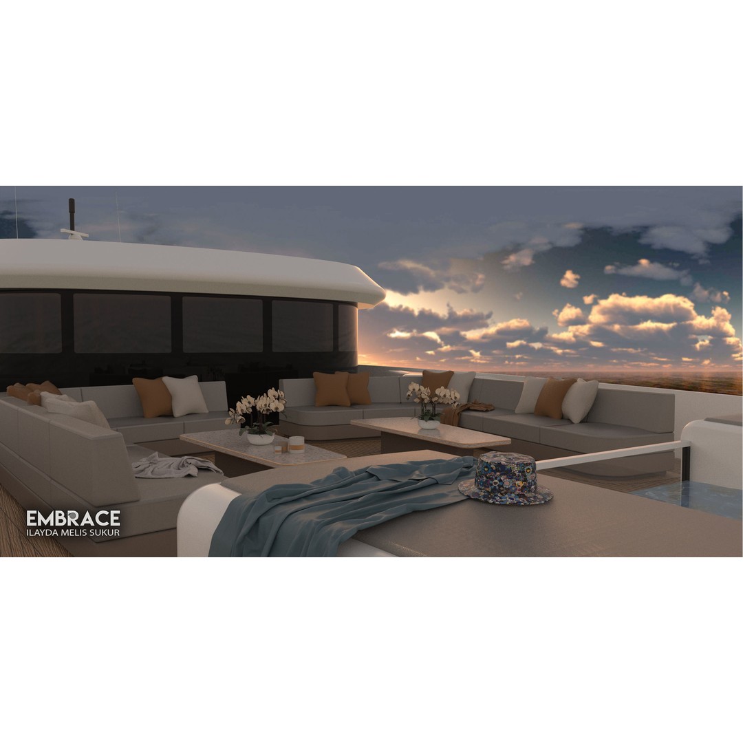 50M Mega Yacht 3D Model – High Poly Nautical Vessel, FBX, OBJ - View 14