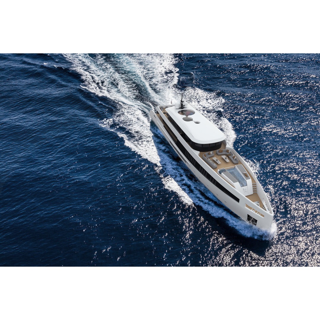 50M Mega Yacht 3D Model – High Poly Nautical Vessel, FBX, OBJ - View 3