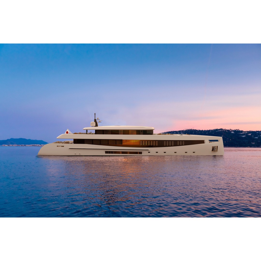 50M Mega Yacht 3D Model – High Poly Nautical Vessel, FBX, OBJ - View 7