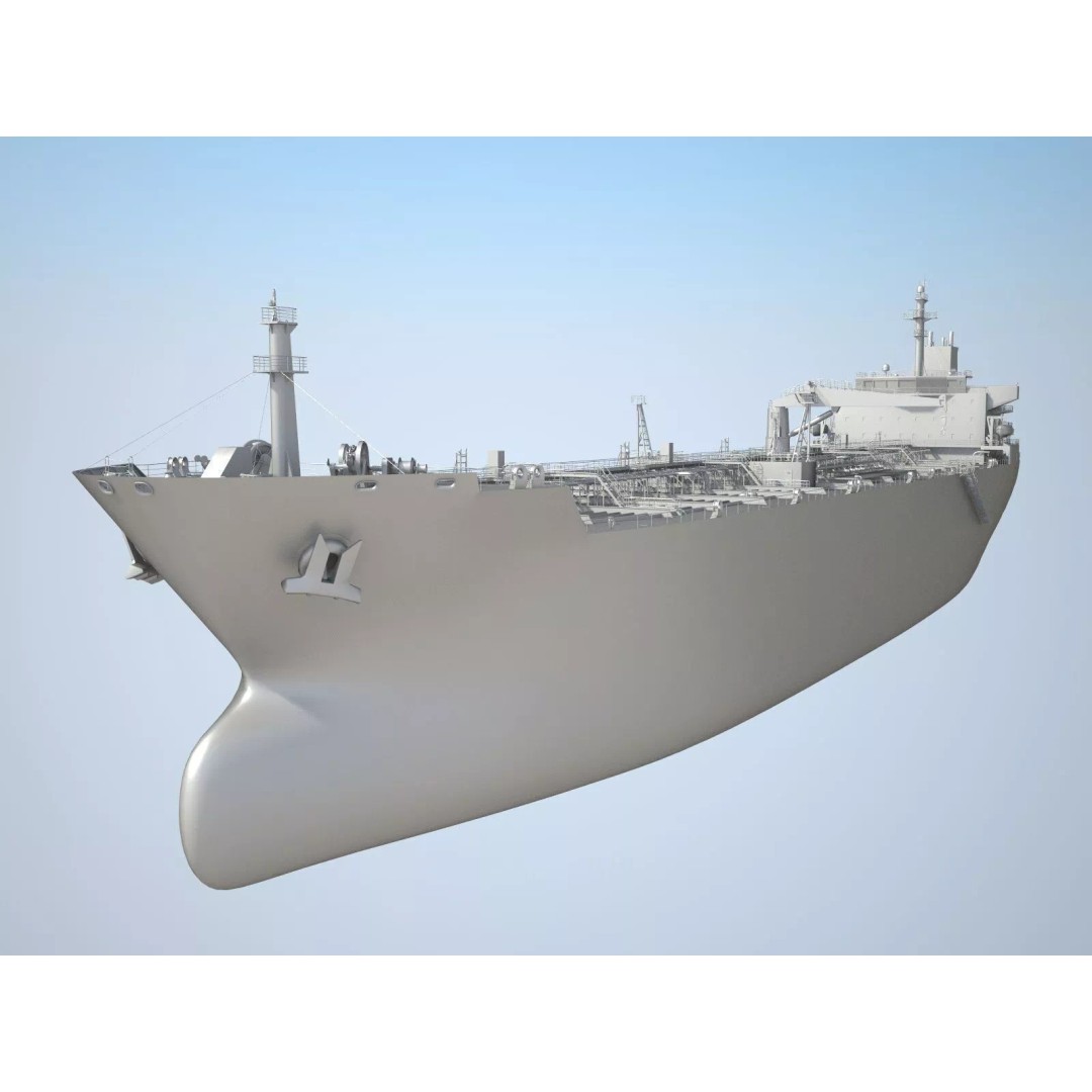 Oil Tanker Ship 3D Model – High Poly PBR Textured Asset, FBX - View 12