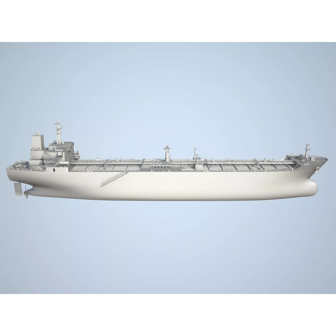 Oil Tanker Ship 3D Model – High Poly PBR Textured Asset, FBX - View 13