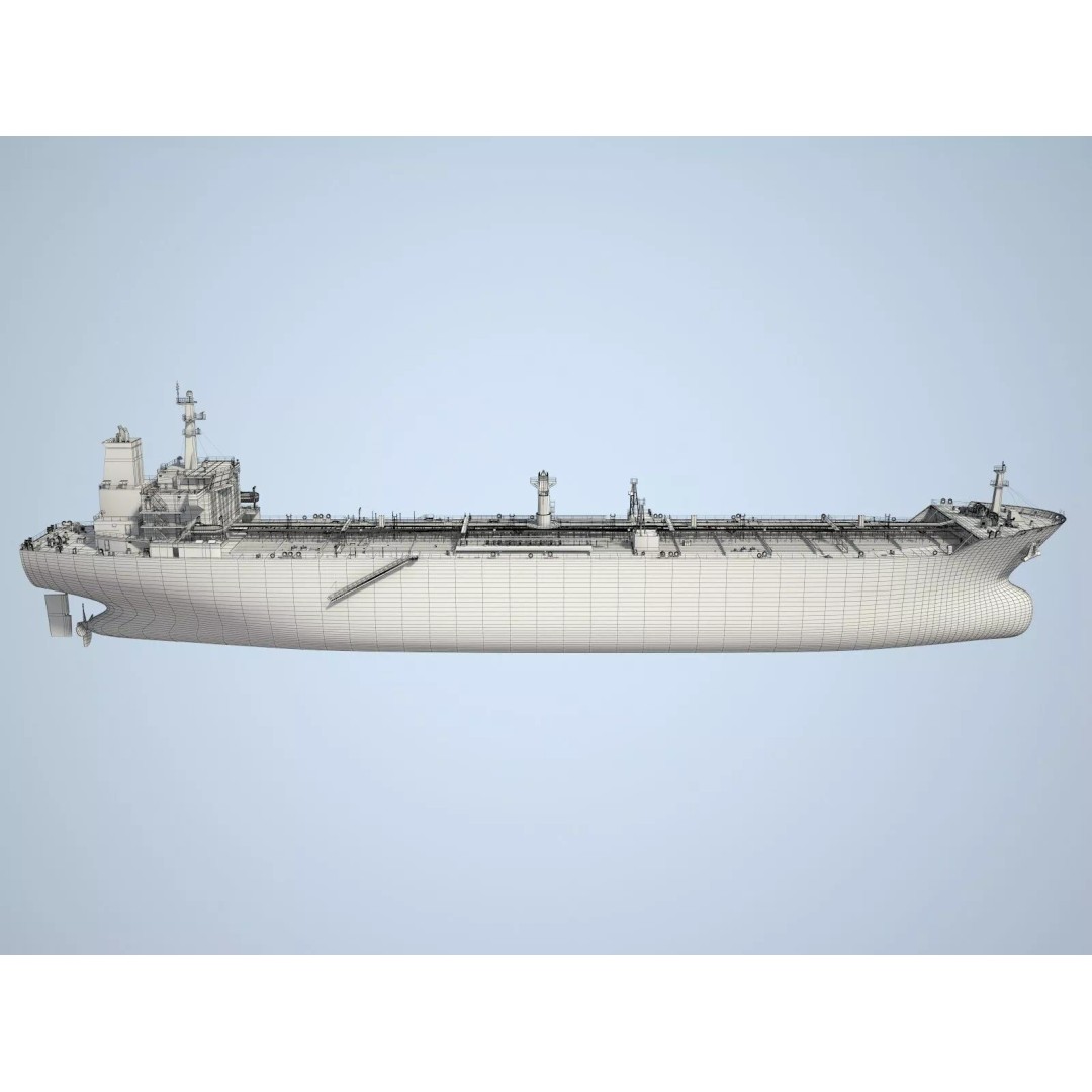 Oil Tanker Ship 3D Model – High Poly PBR Textured Asset, FBX - View 16