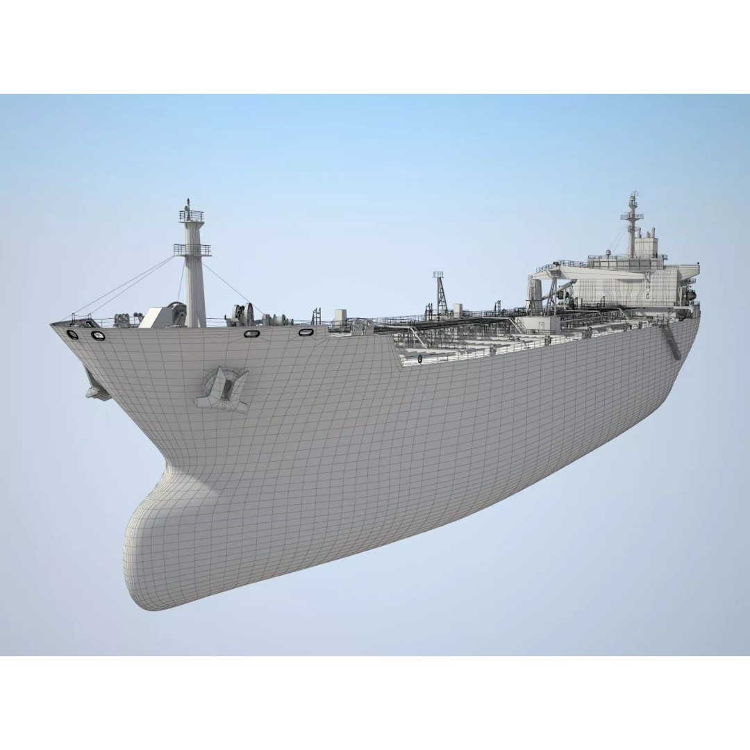 Oil Tanker Ship 3D Model – High Poly PBR Textured Asset, FBX - View 18
