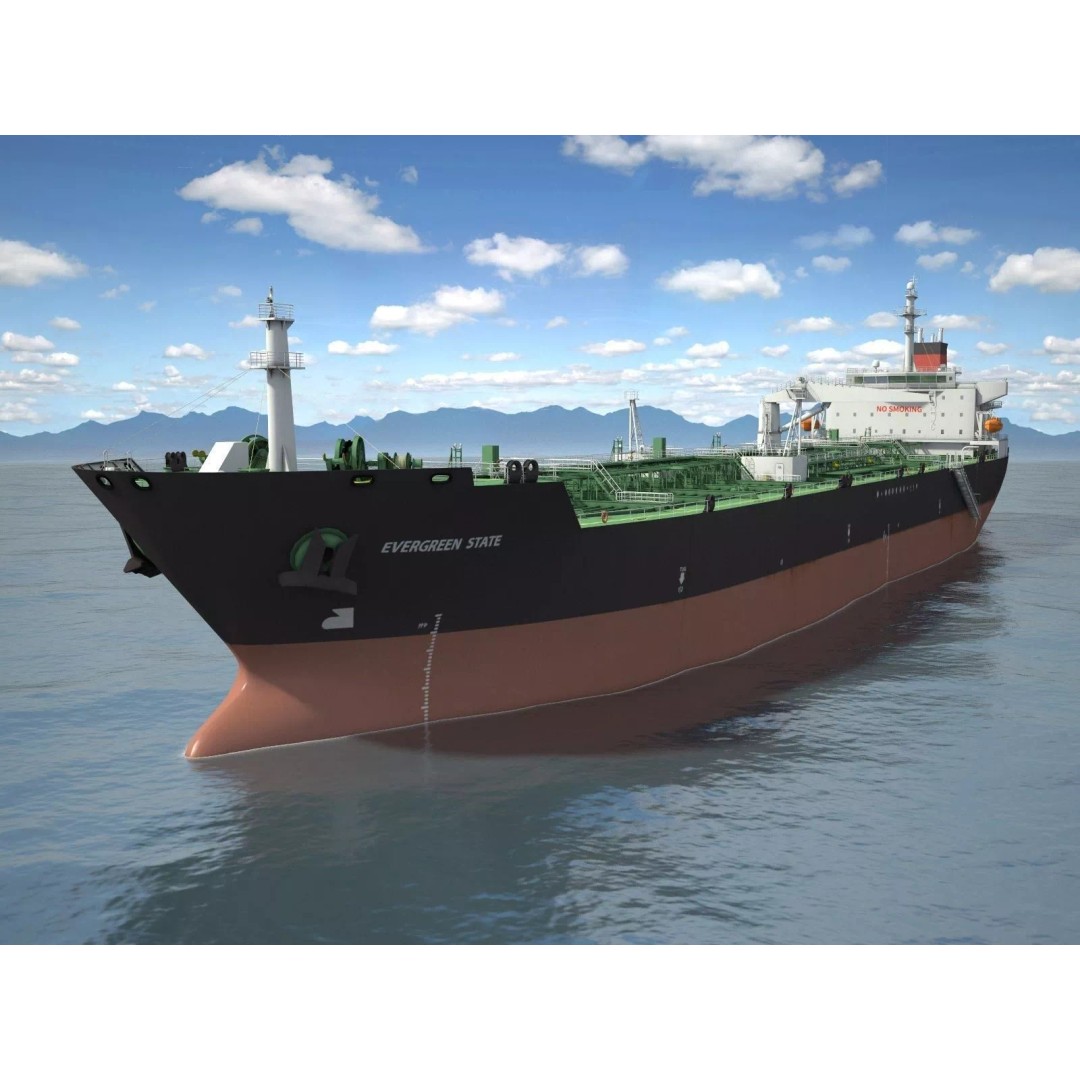 Oil Tanker Ship 3D Model – High Poly PBR Textured Asset, FBX - View 2