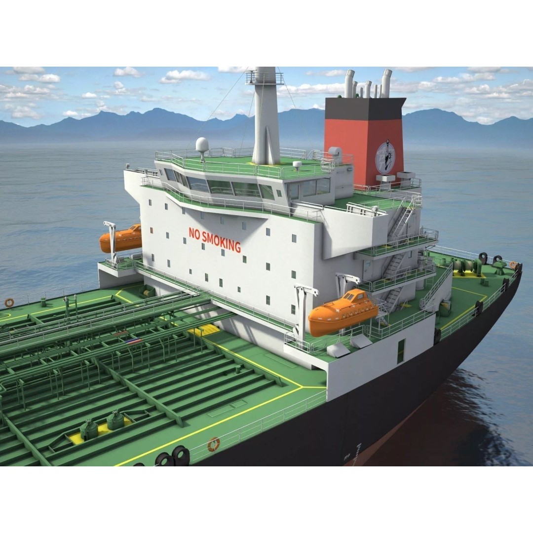 Oil Tanker Ship 3D Model – High Poly PBR Textured Asset, FBX - View 5