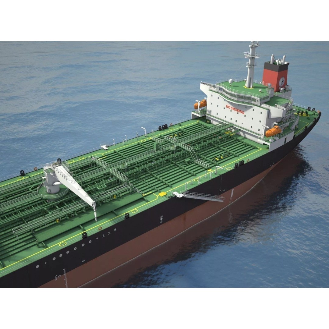Oil Tanker Ship 3D Model – High Poly PBR Textured Asset, FBX - View 6