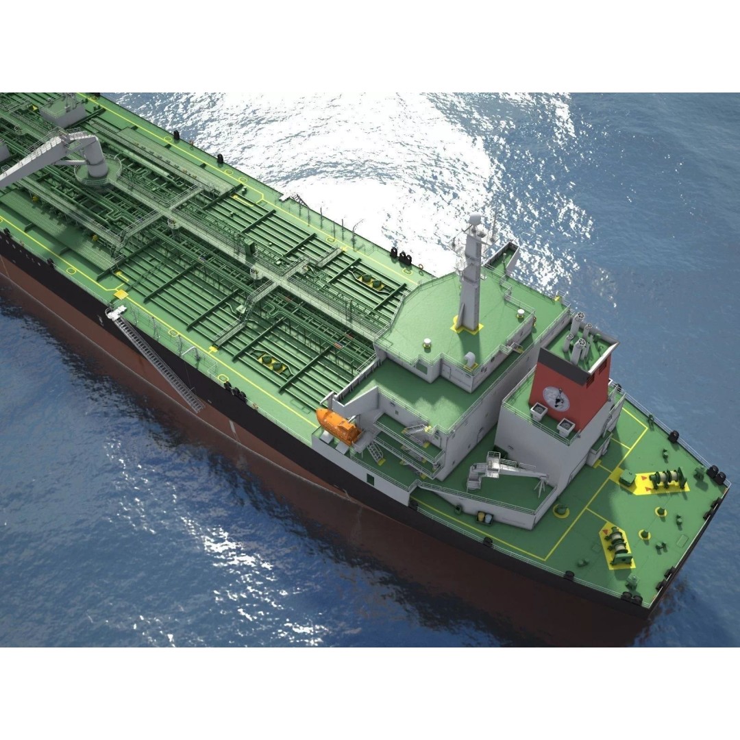 Oil Tanker Ship 3D Model – High Poly PBR Textured Asset, FBX - View 9