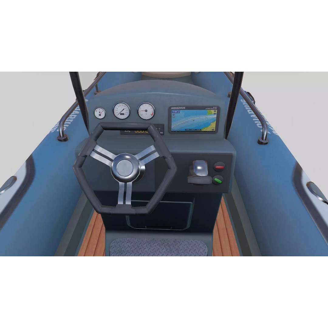 Rigid Hulled Inflatable Boat 3D Model – Low Poly PBR Game Asset, FBX - View 15