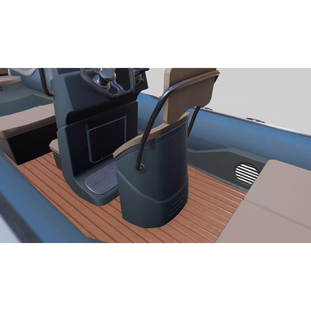 Rigid Hulled Inflatable Boat 3D Model – Low Poly PBR Game Asset, FBX - View 18