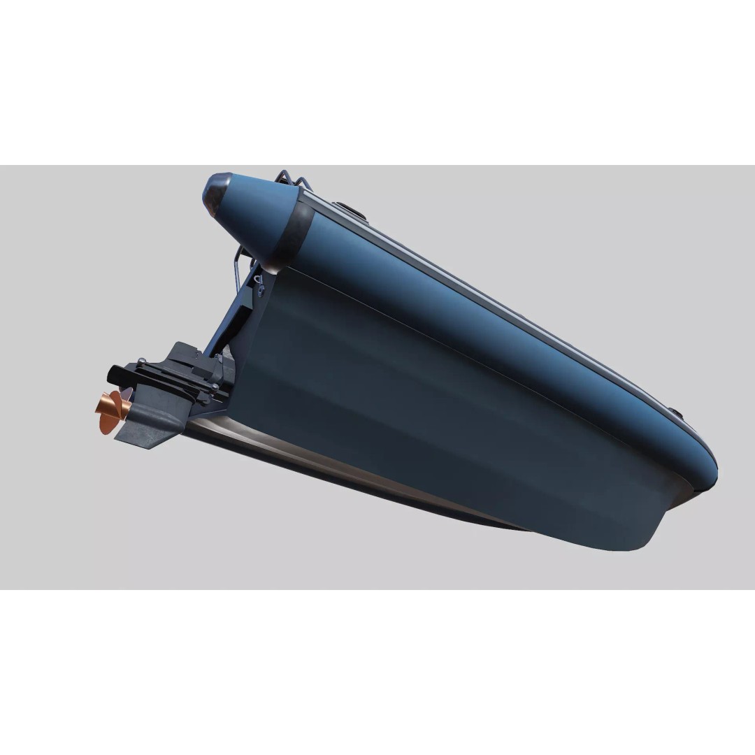 Rigid Hulled Inflatable Boat 3D Model – Low Poly PBR Game Asset, FBX - View 20