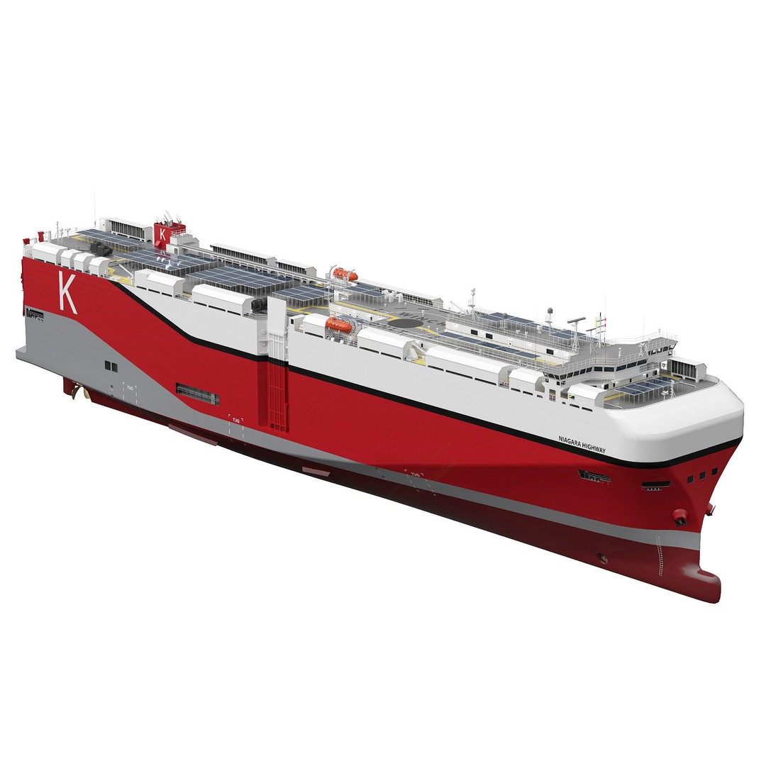 RoRo Vessel 3D Model – High Detail Industrial Watercraft, PBR - View 4