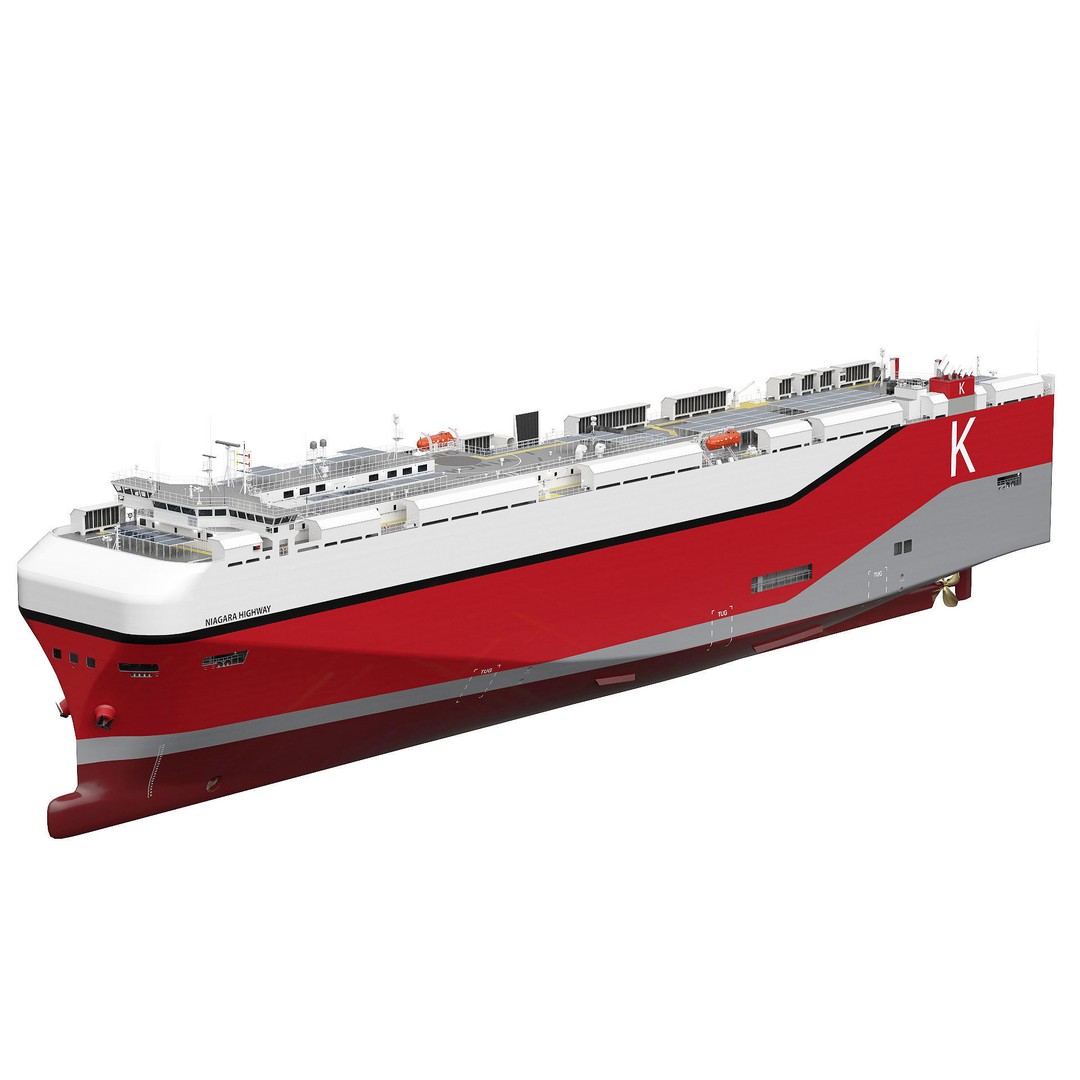 RoRo Vessel 3D Model – High Detail Industrial Watercraft, PBR - View 5
