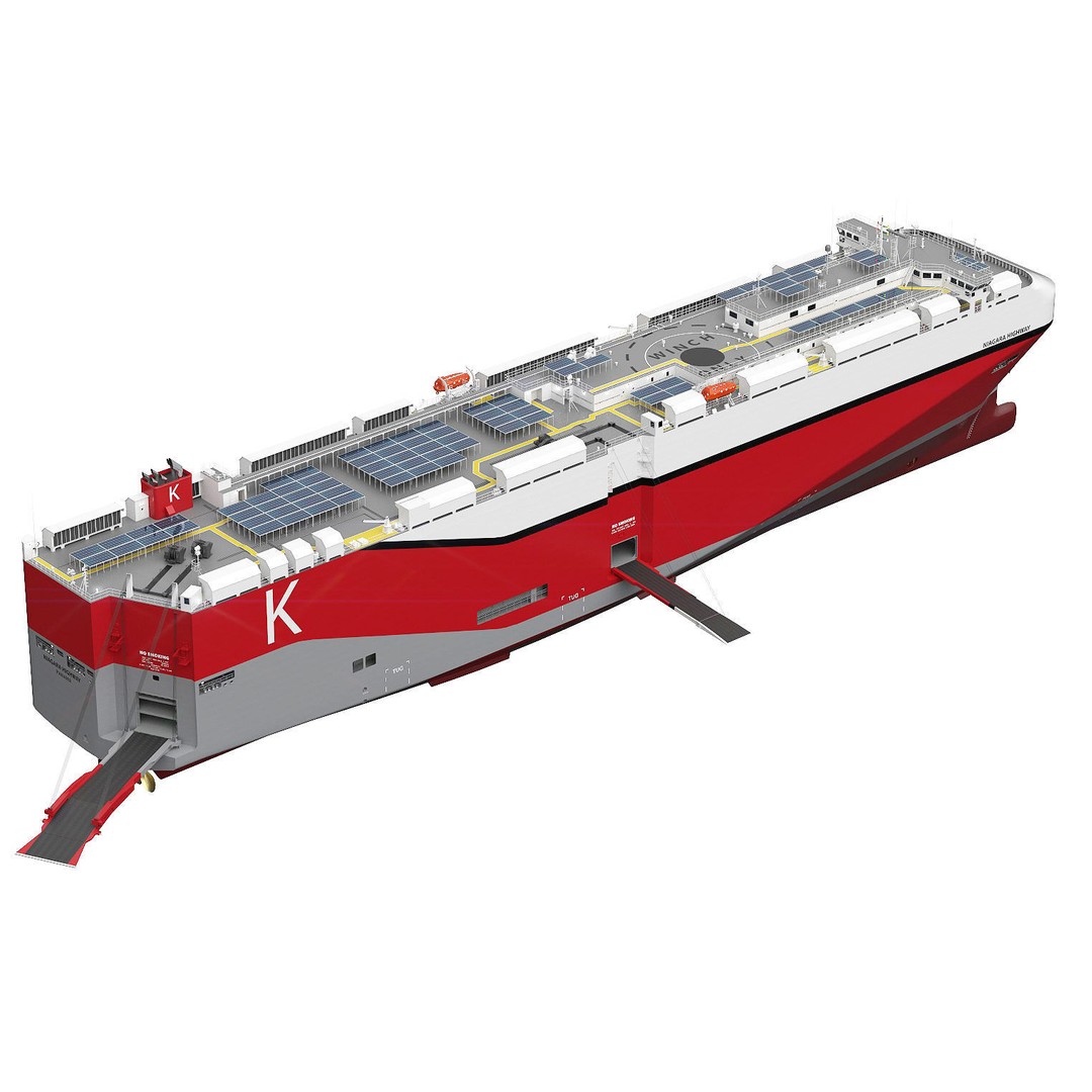 RoRo Vessel 3D Model – High Detail Industrial Watercraft, PBR - View 6