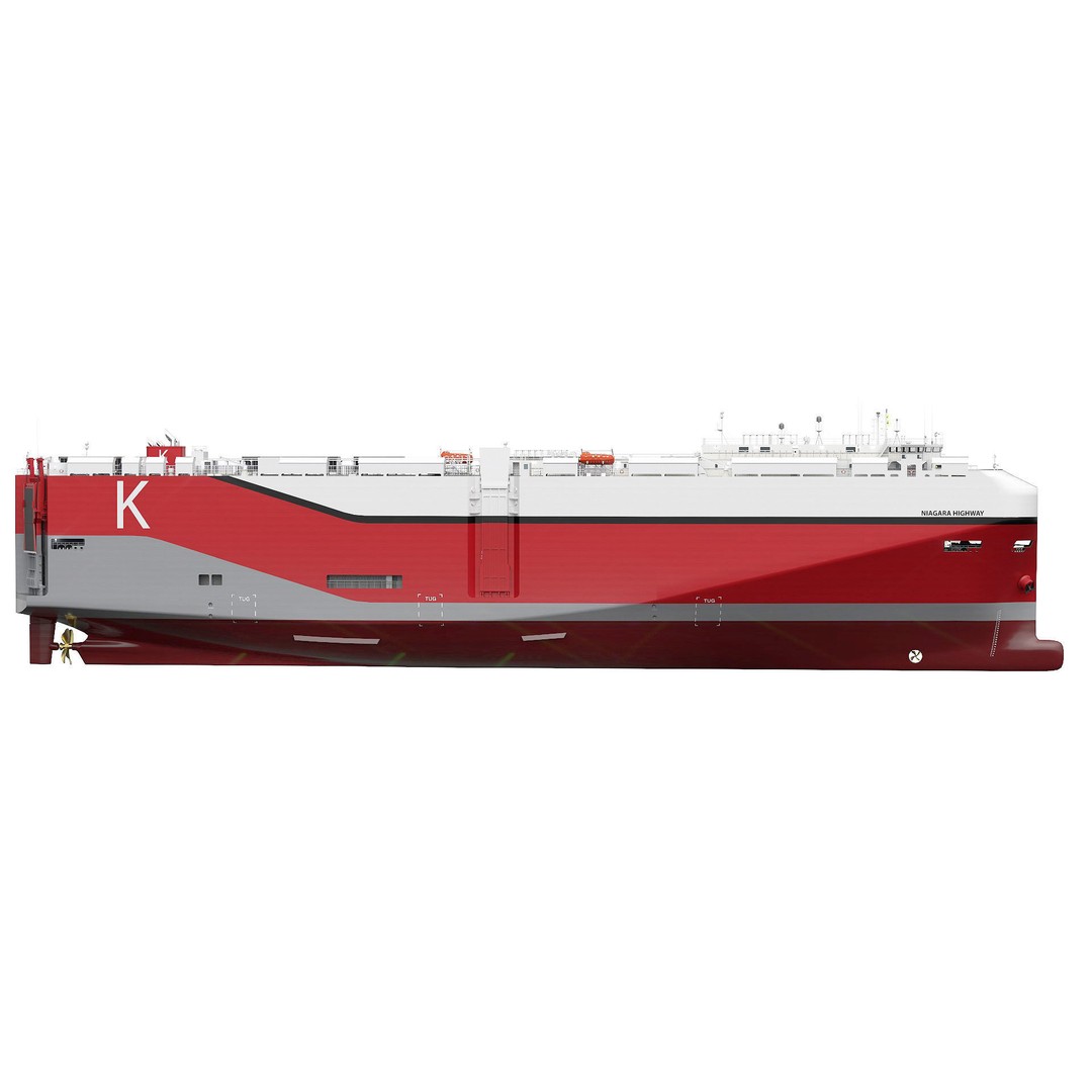 RoRo Vessel 3D Model – High Detail Industrial Watercraft, PBR - View 9