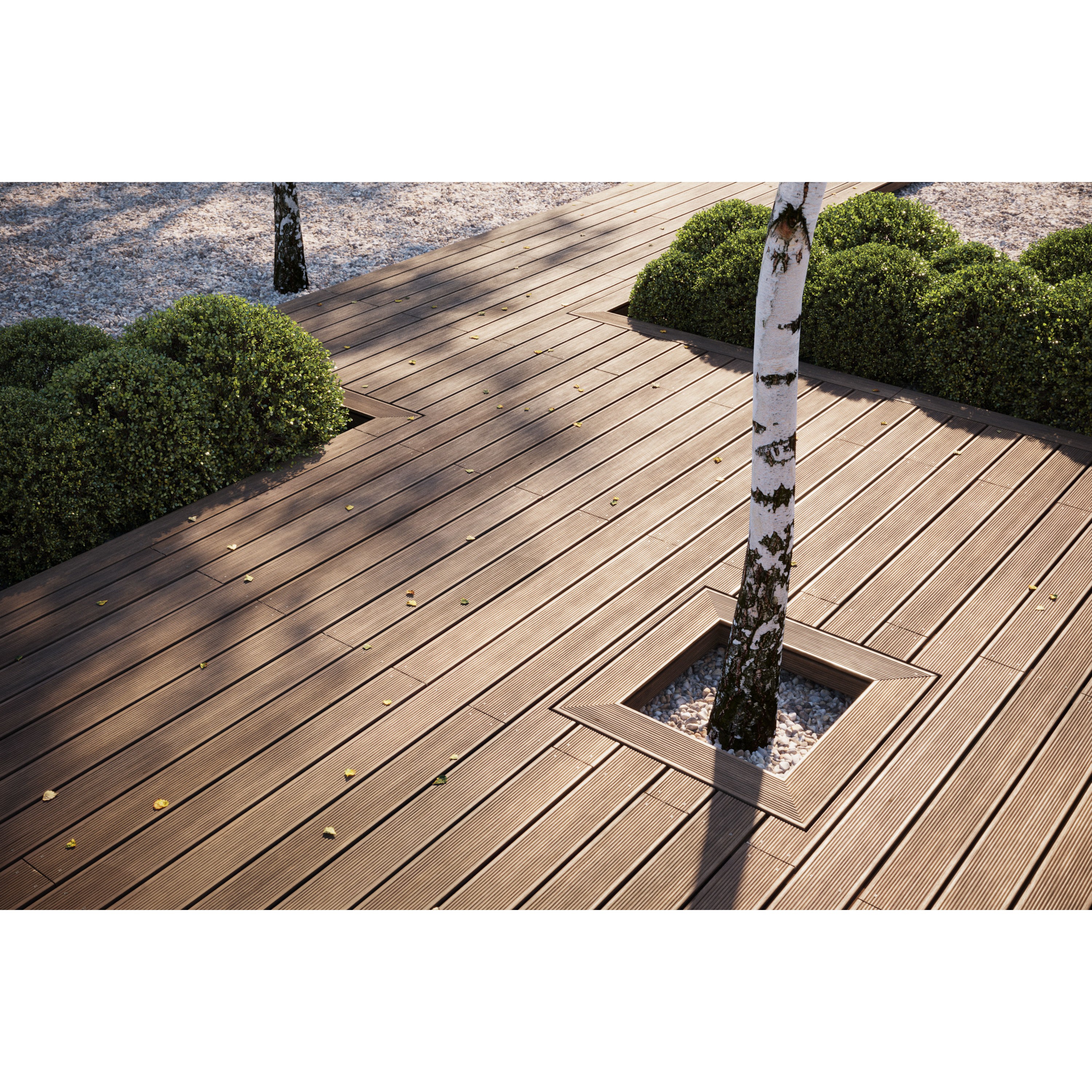 Dark Oak Decking Texture - PBR 3D Model - View 3