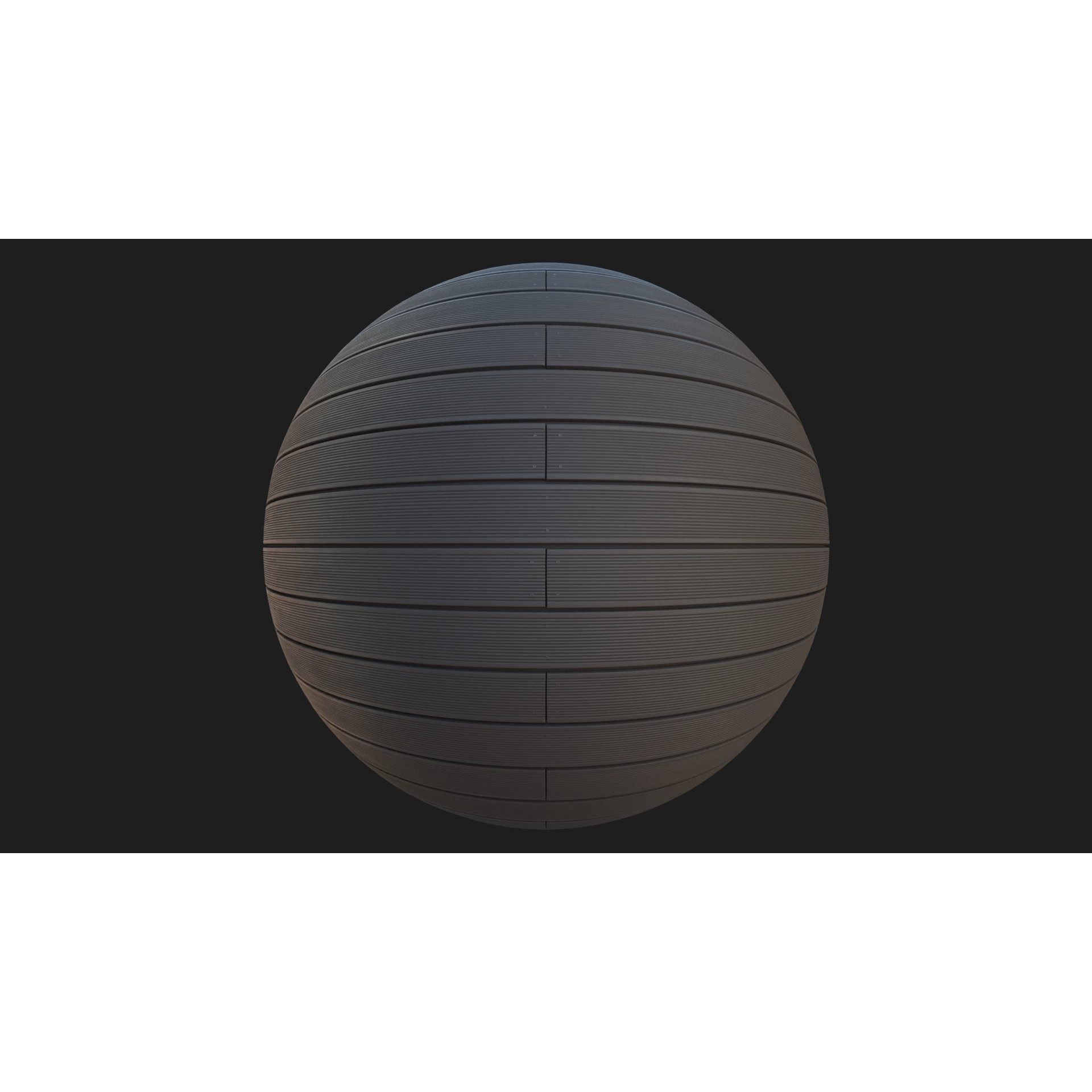 Dark Oak Decking Texture - PBR 3D Model - View 5