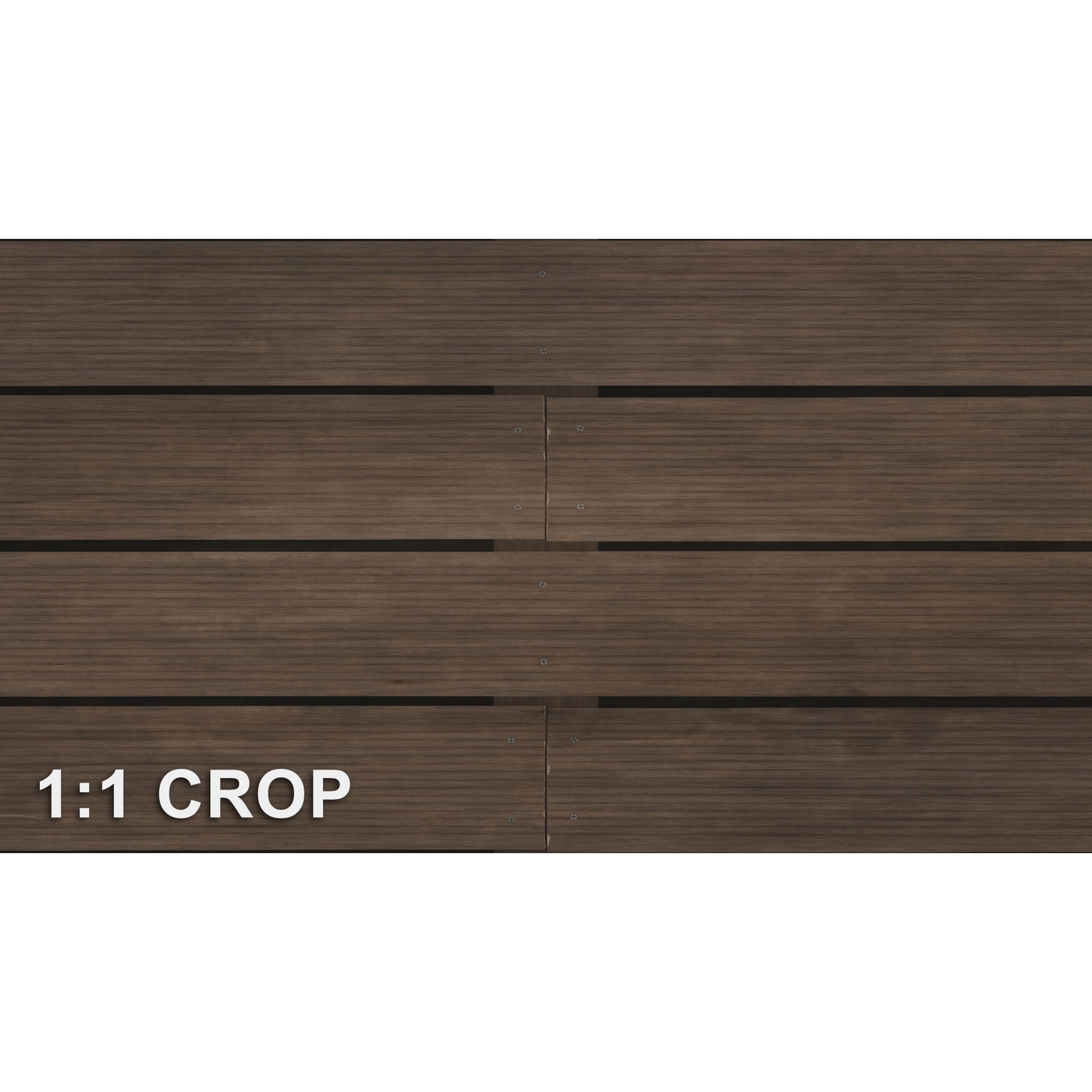 Dark Oak Decking Texture - PBR 3D Model - View 8