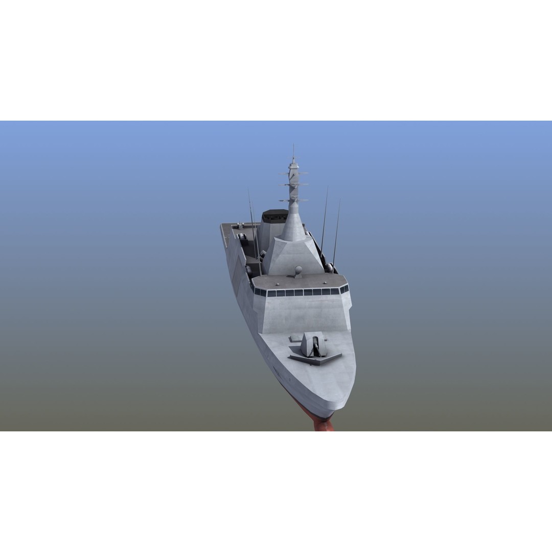 Gowind 2500 Frigate 3D Model – Military Watercraft, FBX, PBR Textures - View 16