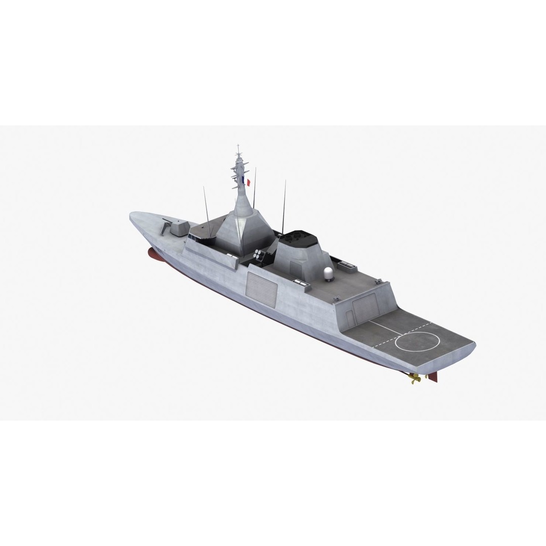 Gowind 2500 Frigate 3D Model – Military Watercraft, FBX, PBR Textures - View 23