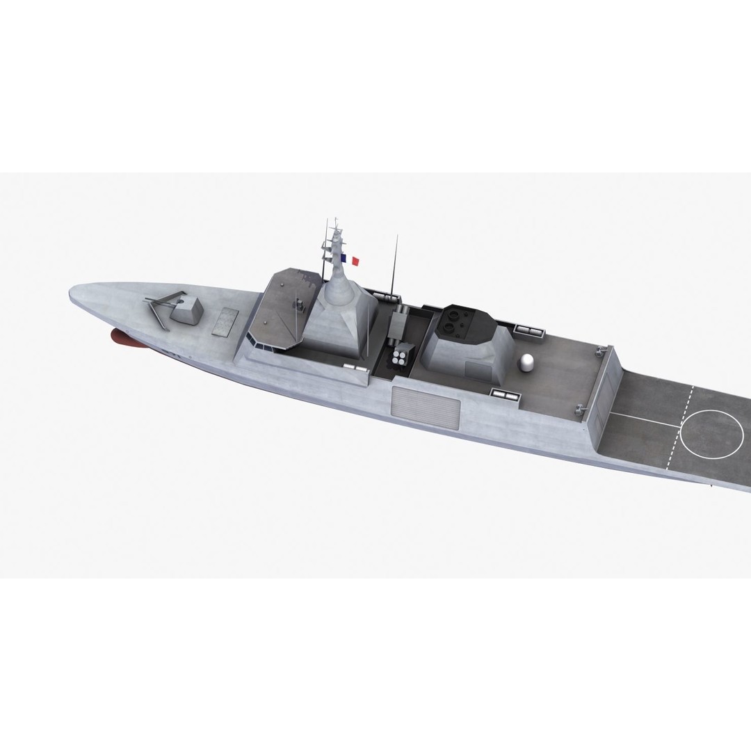 Gowind 2500 Frigate 3D Model – Military Watercraft, FBX, PBR Textures - View 31