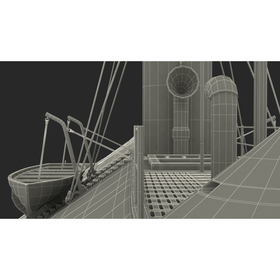 Confederate Navy Ship CSS Virginia 3D Model – Historic Ironclad, PBR Textures