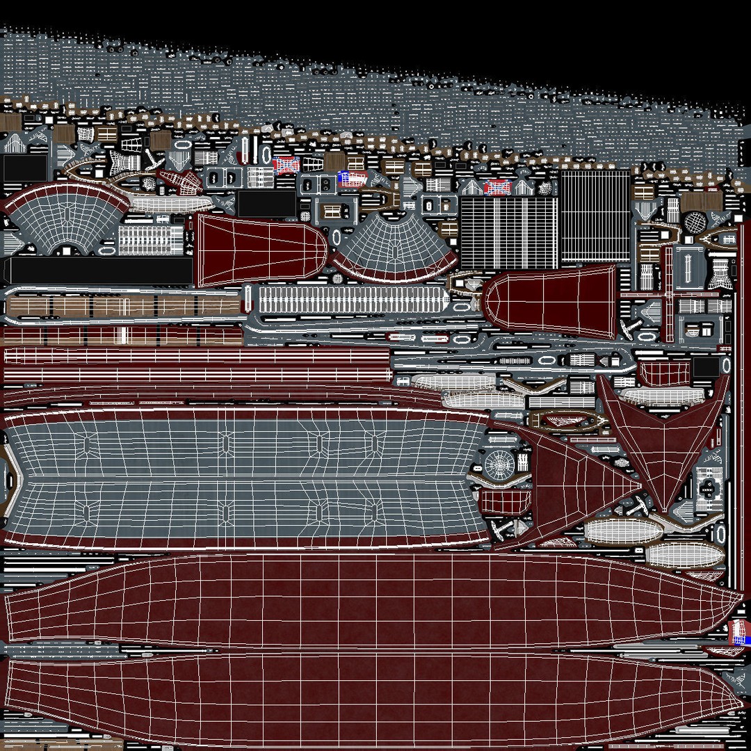 Confederate Navy Ship CSS Virginia 3D Model – Historic Ironclad, PBR Textures - View 25