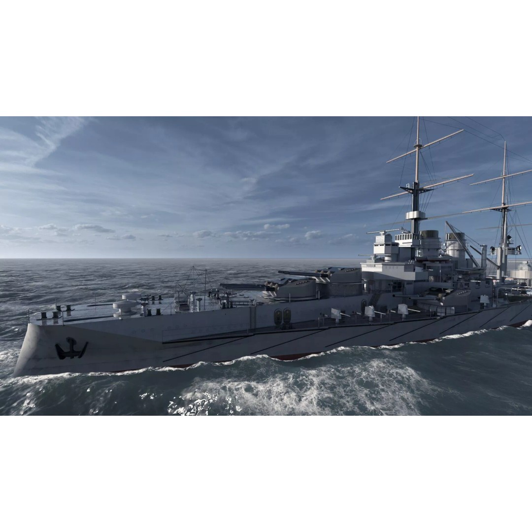 WW1 German Navy Battleship 3D Model – Majestic Class, Lumion Ready - View 10