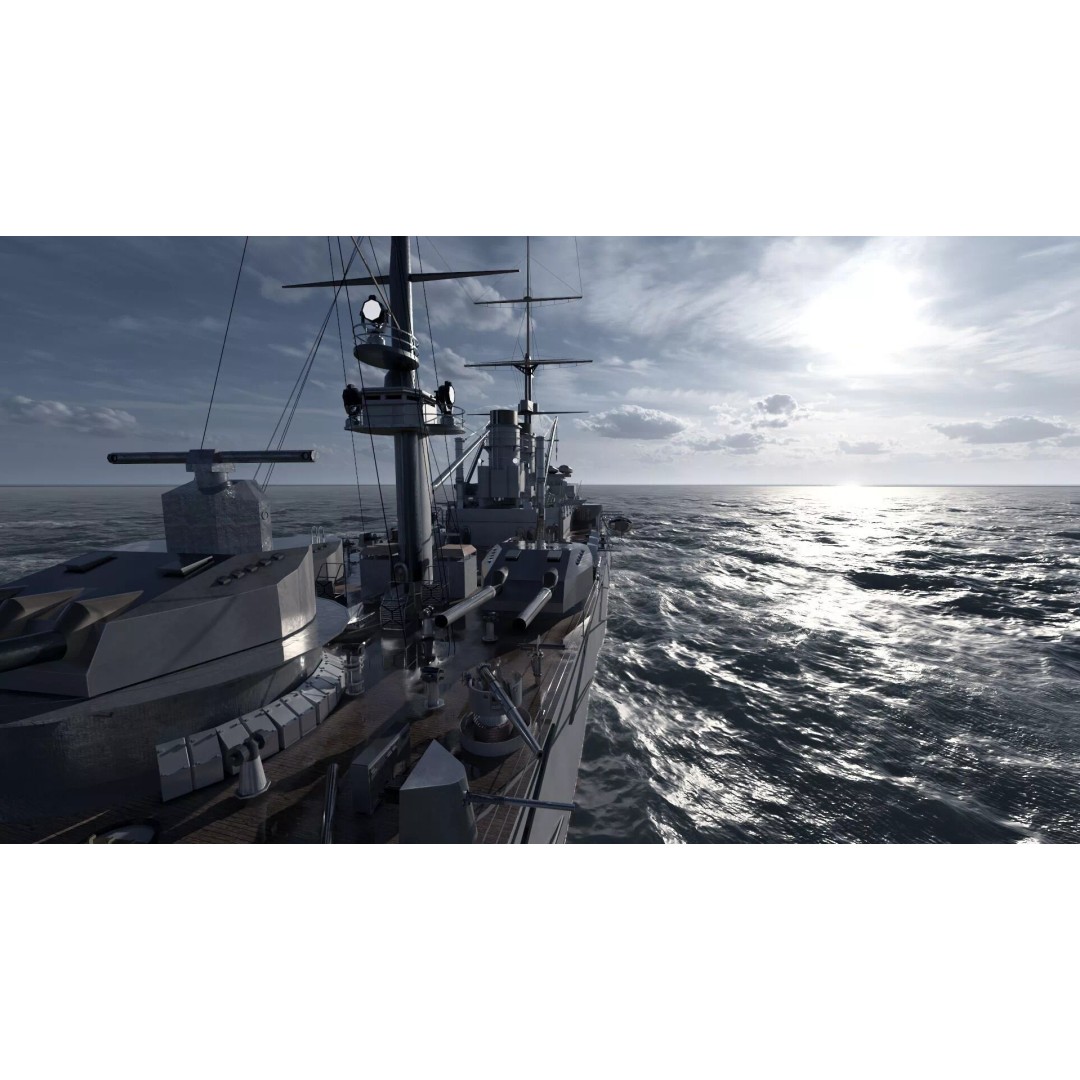 WW1 German Navy Battleship 3D Model – Majestic Class, Lumion Ready - View 12