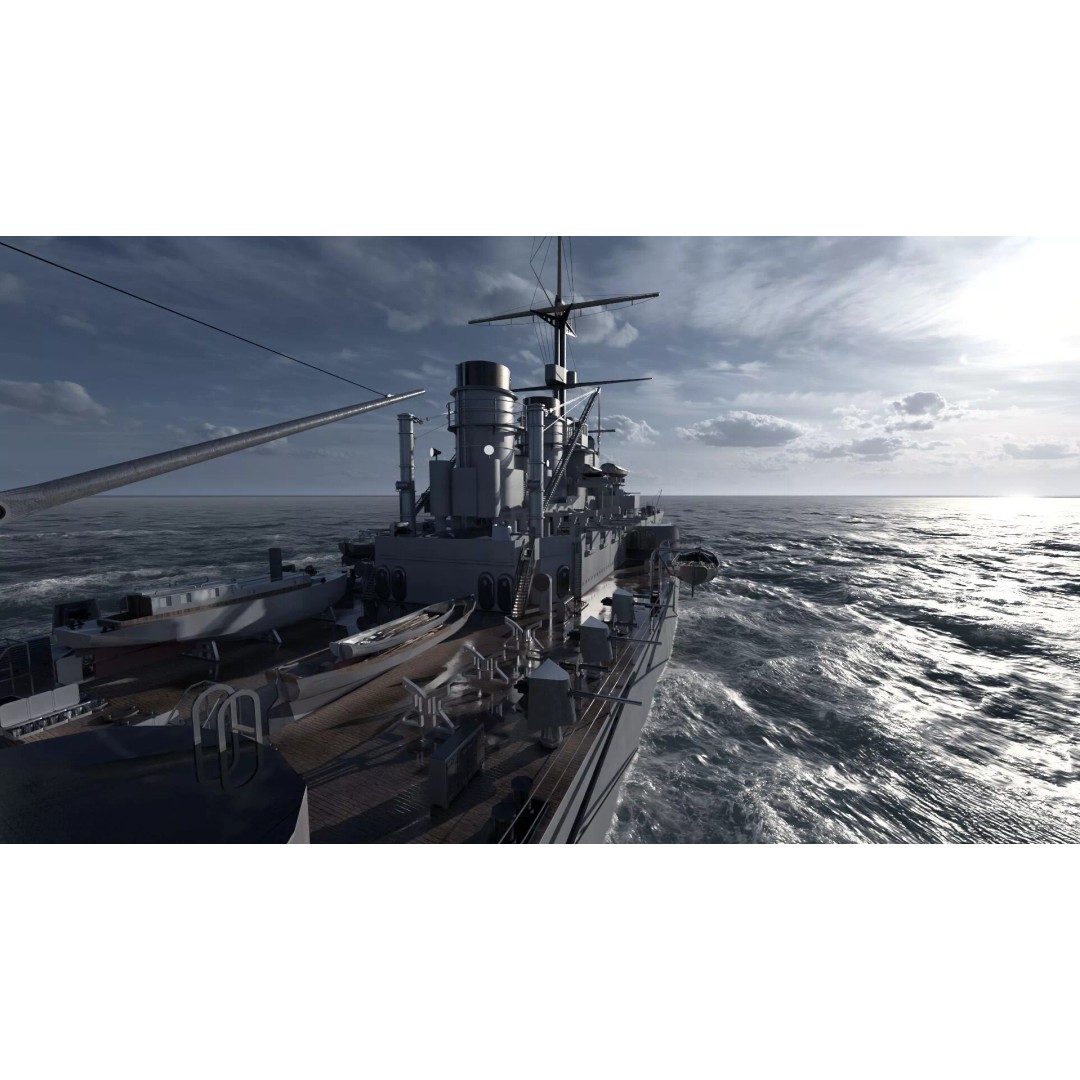 WW1 German Navy Battleship 3D Model – Majestic Class, Lumion Ready - View 13