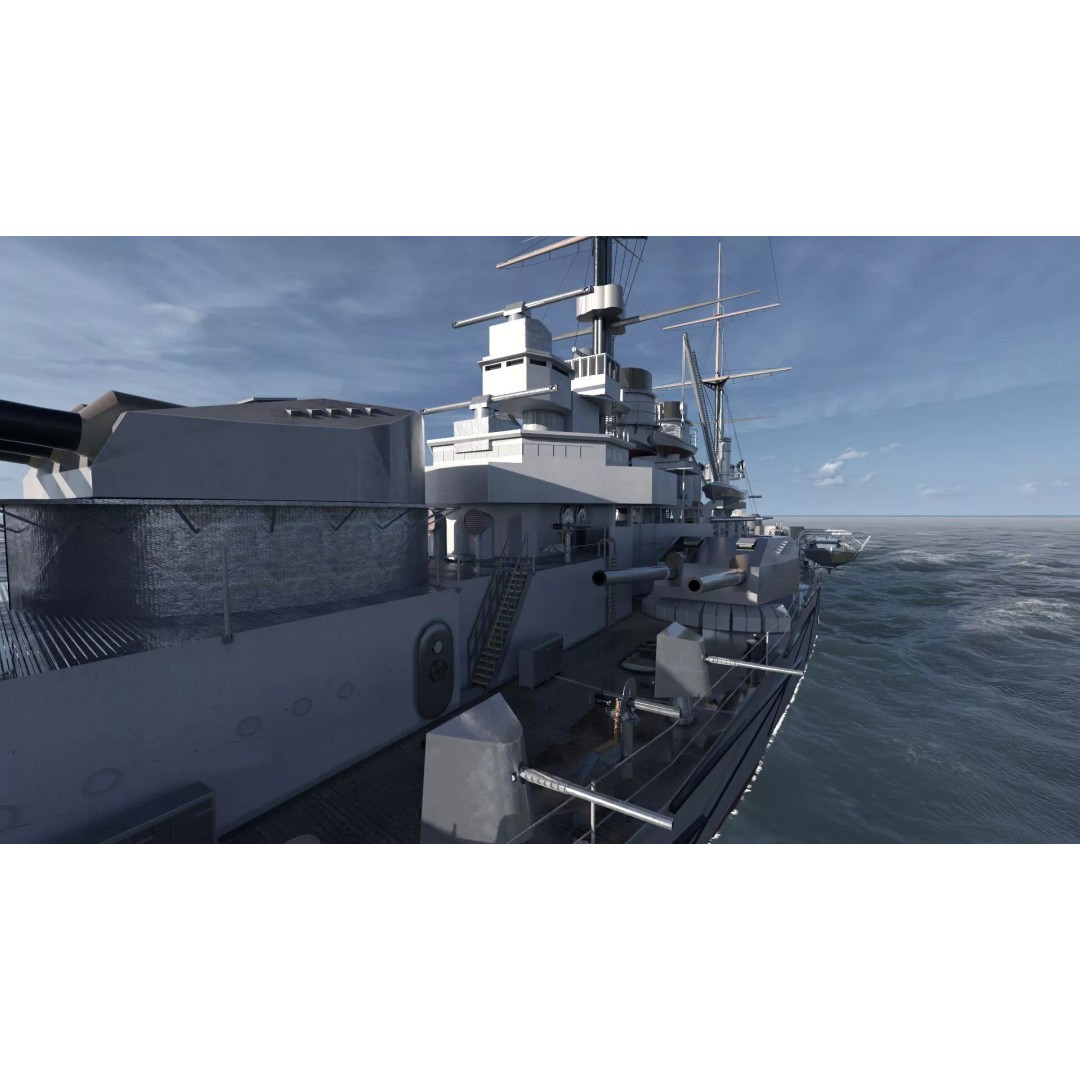 WW1 German Navy Battleship 3D Model – Majestic Class, Lumion Ready - View 21