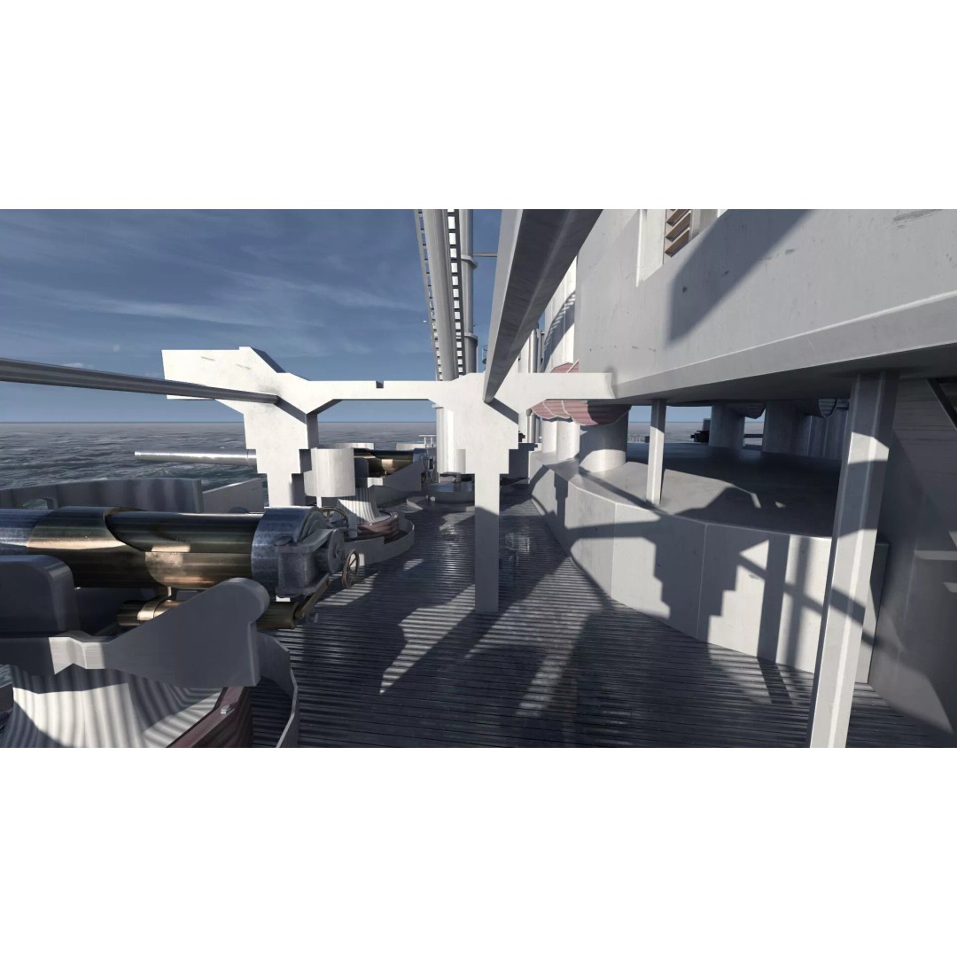 WW1 German Navy Battleship 3D Model – Majestic Class, Lumion Ready - View 28