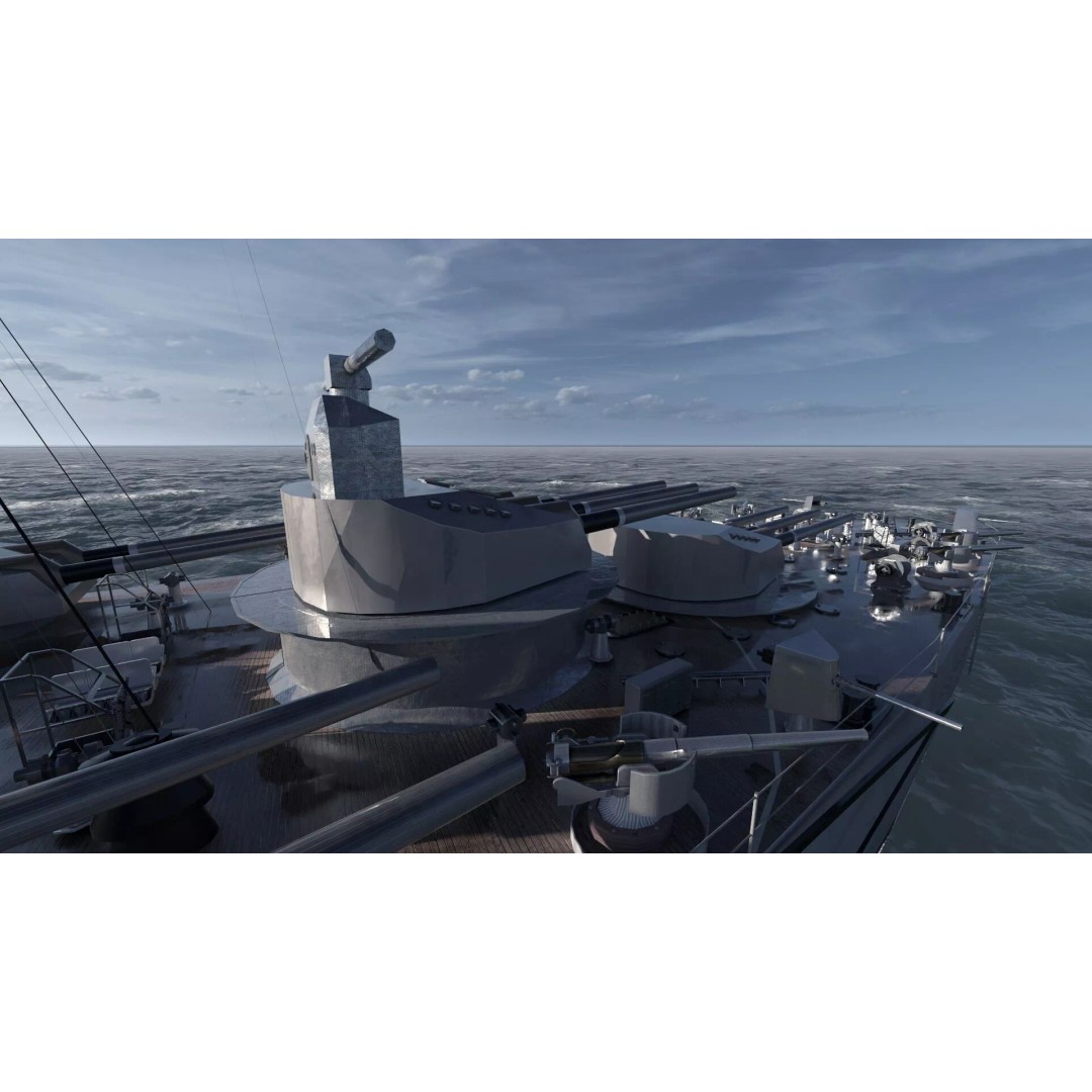 WW1 German Navy Battleship 3D Model – Majestic Class, Lumion Ready - View 32