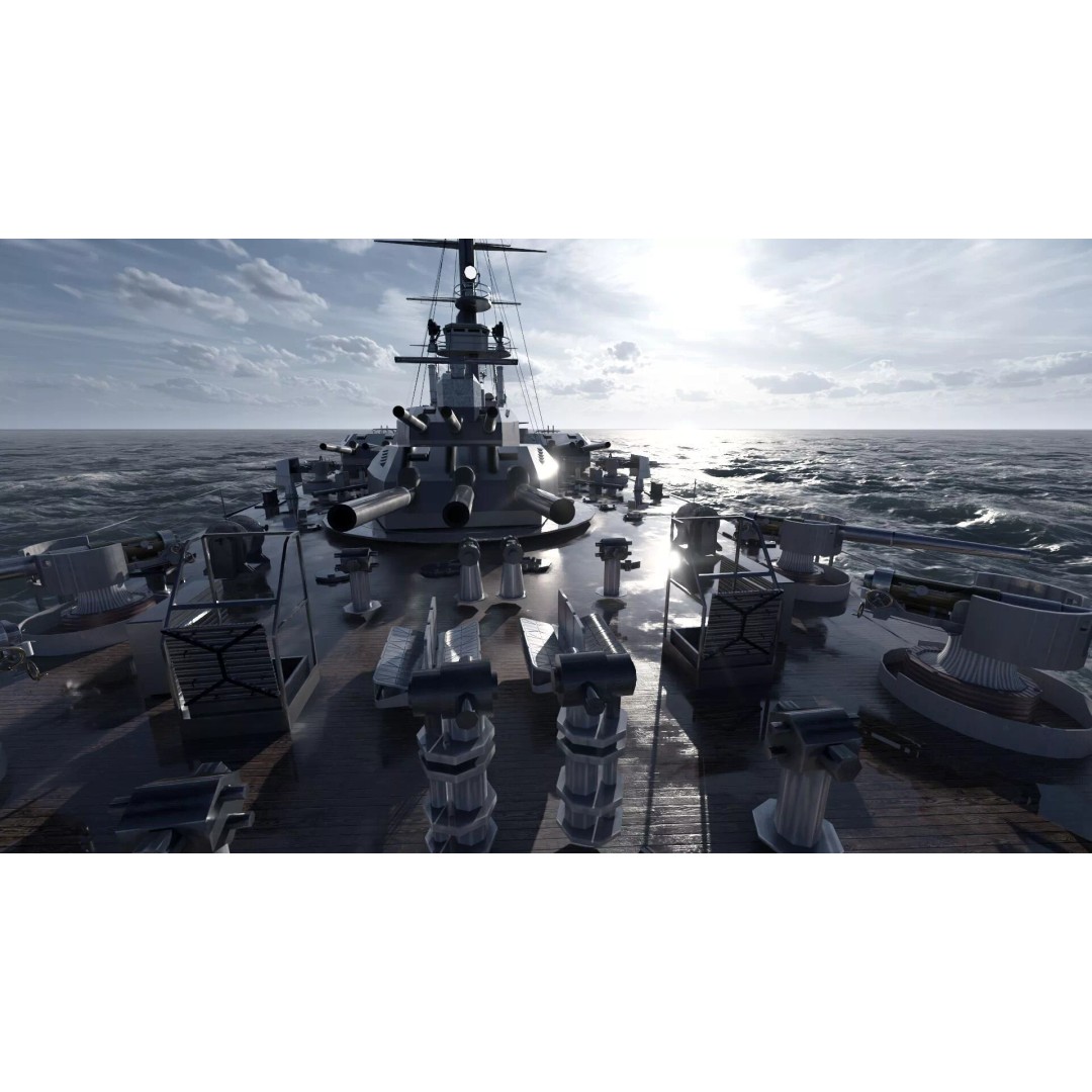 WW1 German Navy Battleship 3D Model – Majestic Class, Lumion Ready - View 34