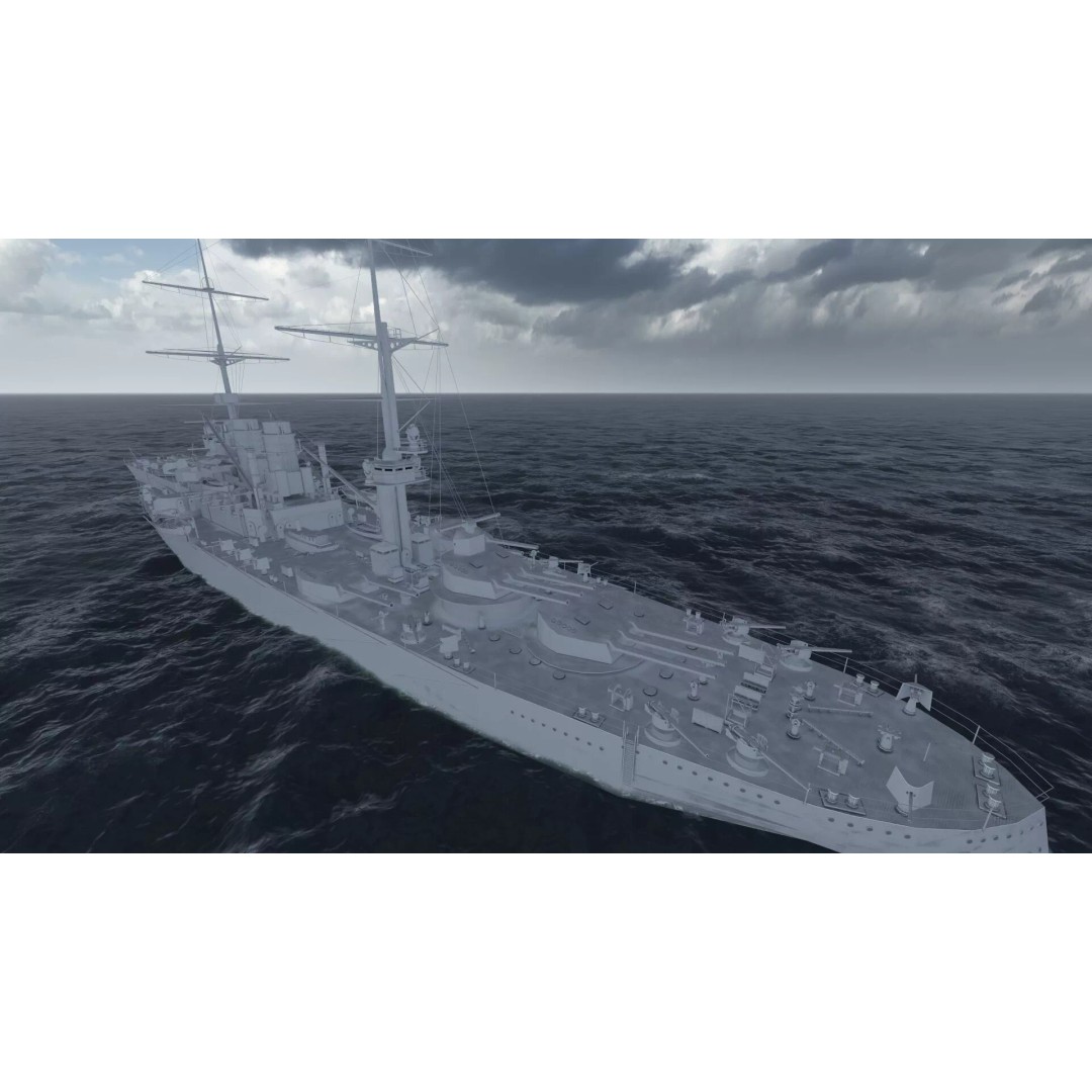 WW1 German Navy Battleship 3D Model – Majestic Class, Lumion Ready - View 36