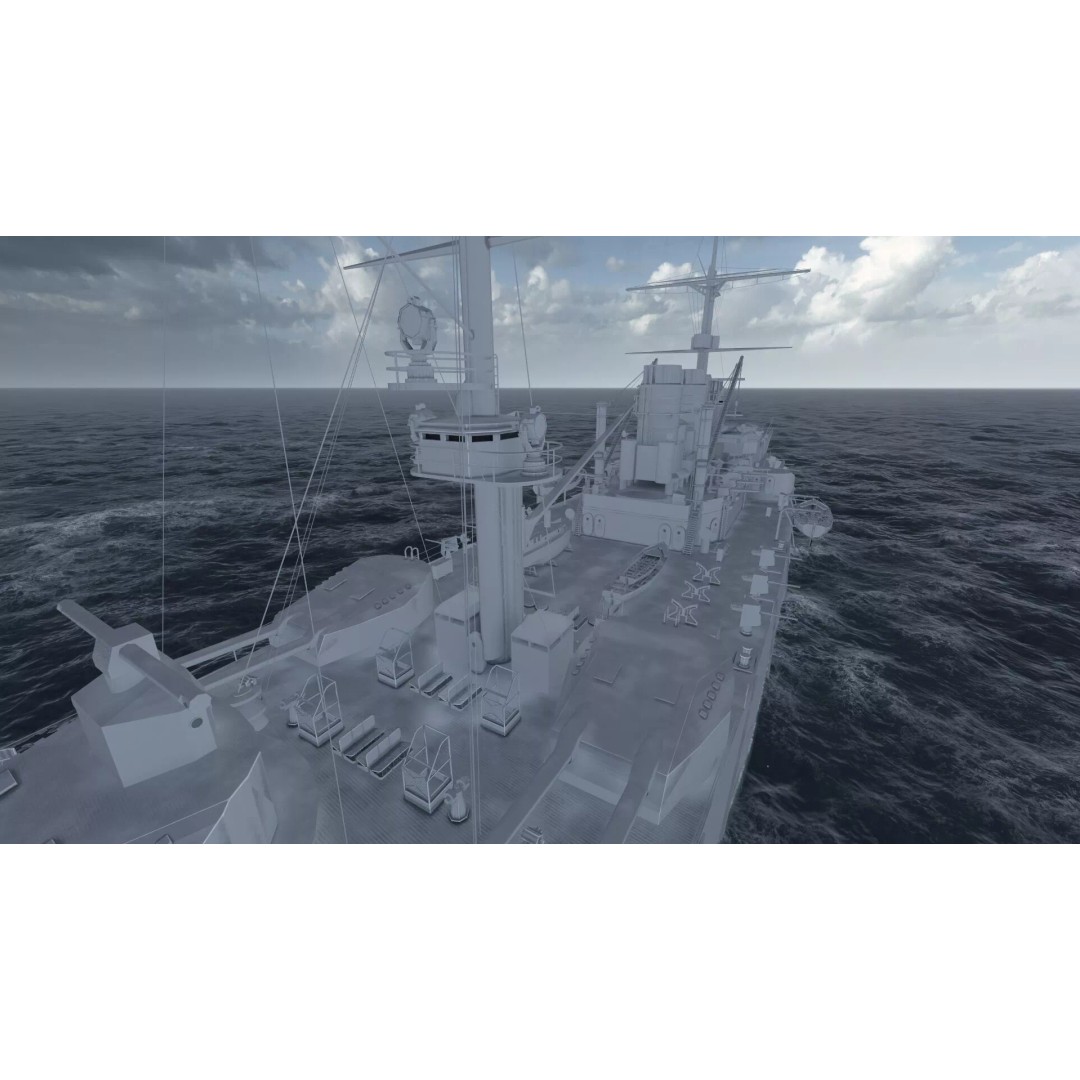 WW1 German Navy Battleship 3D Model – Majestic Class, Lumion Ready - View 38