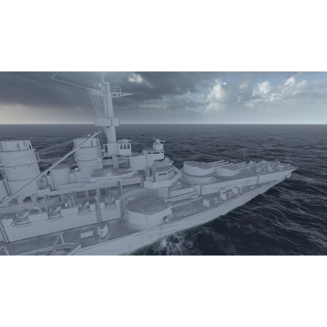 WW1 German Navy Battleship 3D Model – Majestic Class, Lumion Ready - View 41