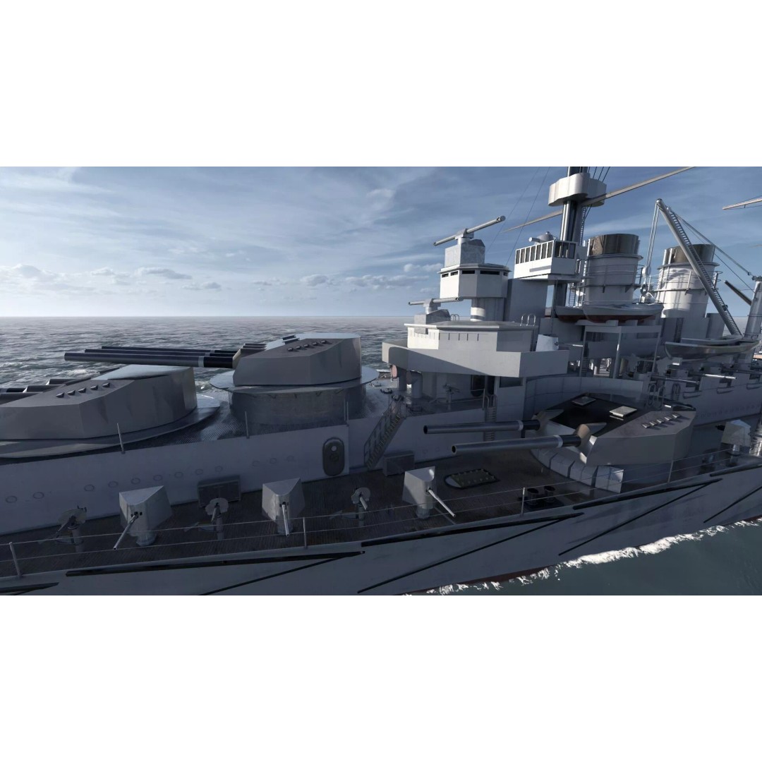 WW1 German Navy Battleship 3D Model – Majestic Class, Lumion Ready - View 43