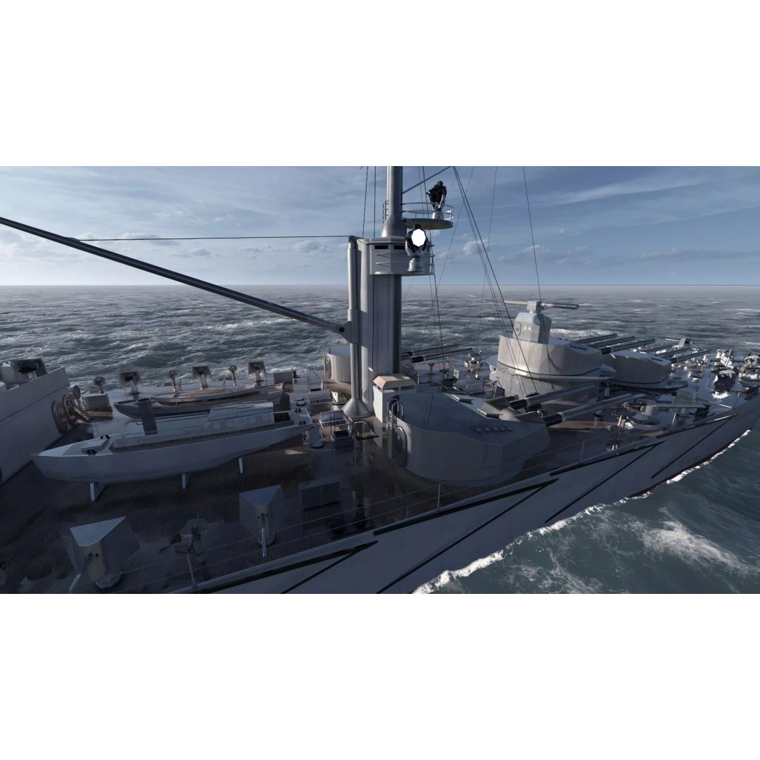 WW1 German Navy Battleship 3D Model – Majestic Class, Lumion Ready - View 46