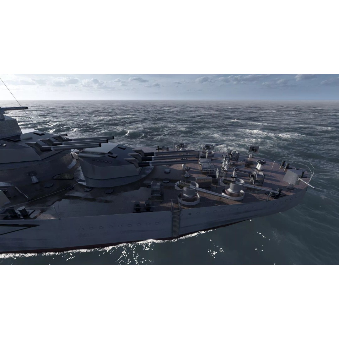 WW1 German Navy Battleship 3D Model – Majestic Class, Lumion Ready - View 48