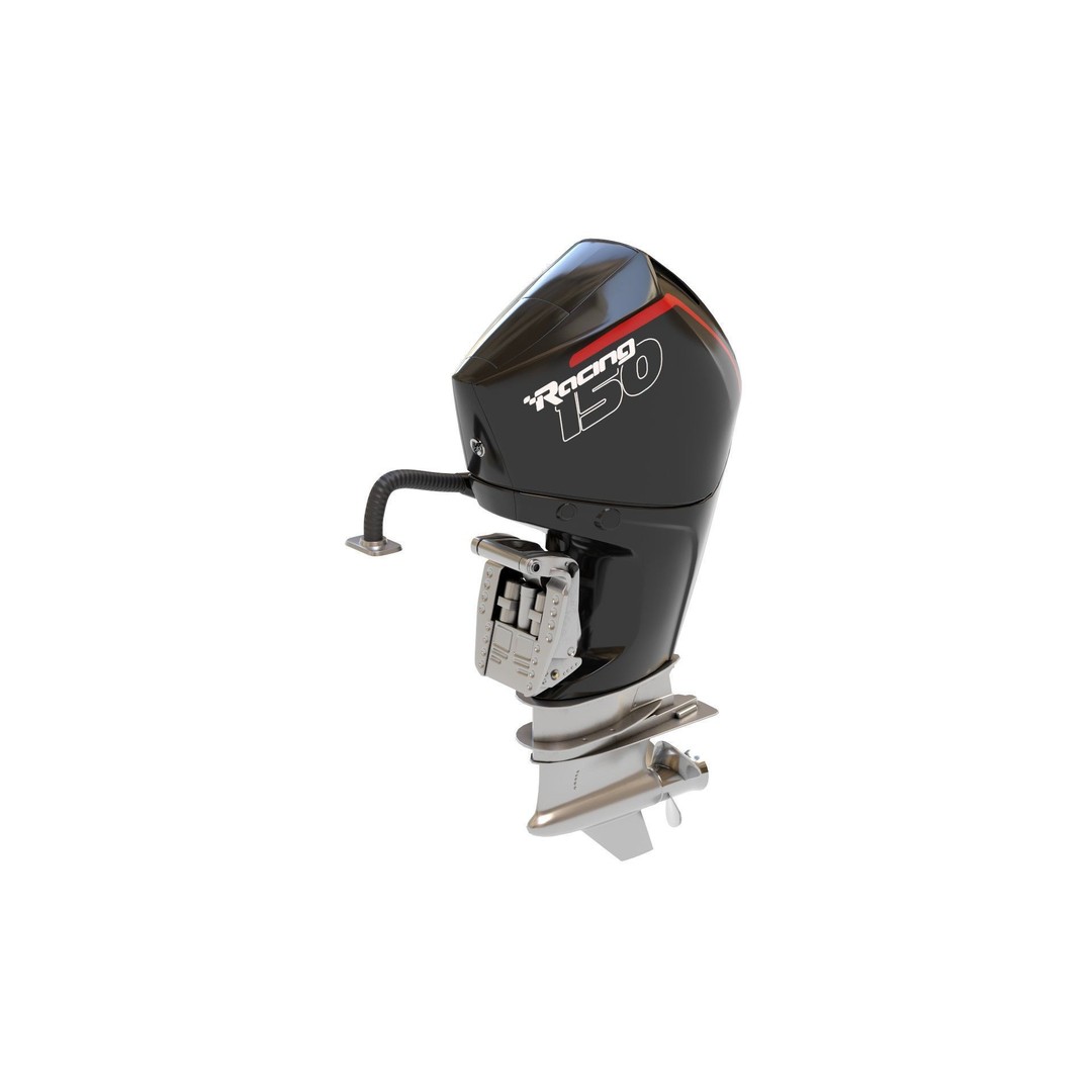 Outboard Motor 3D Model – High Poly Marine Engine, FBX, Blender - View 9