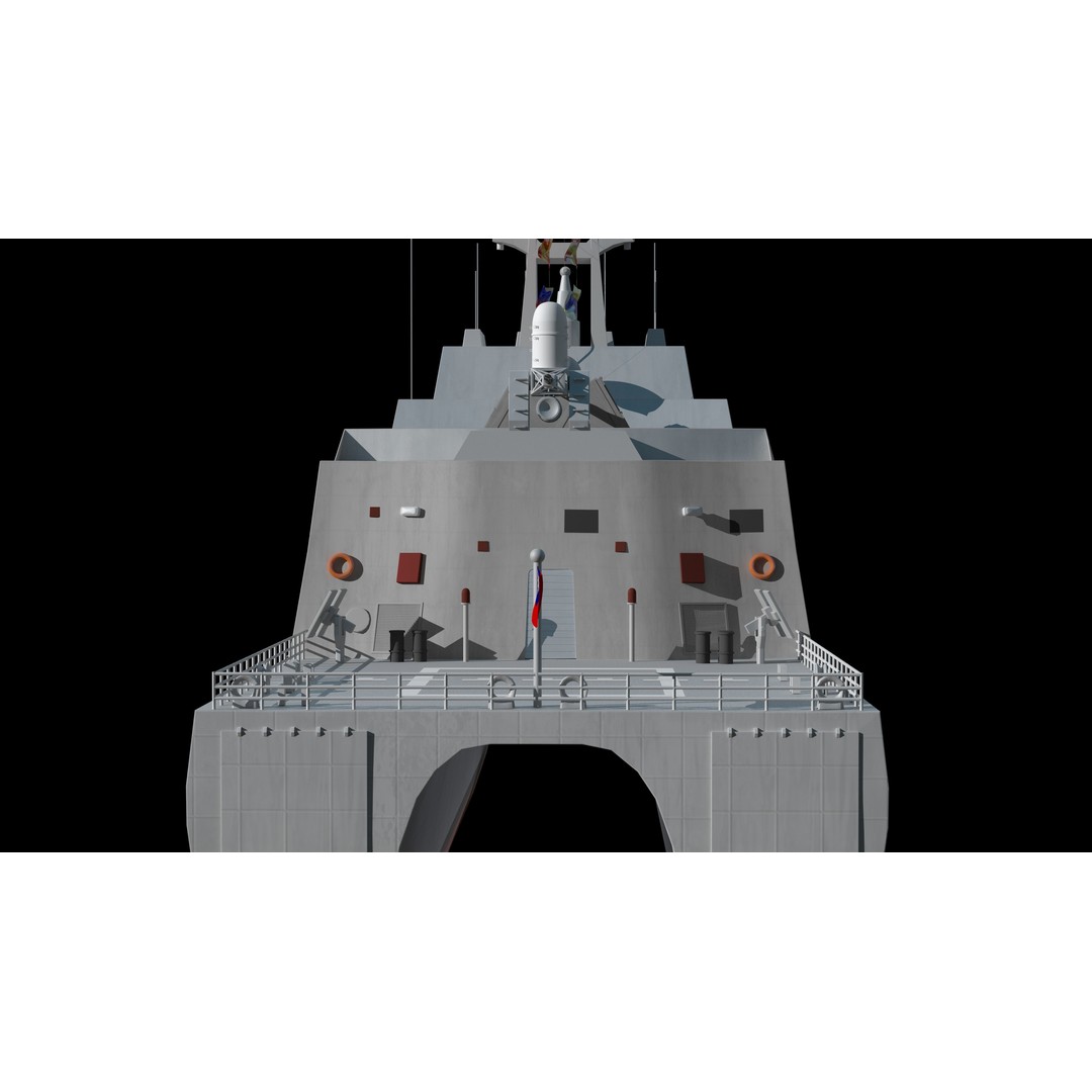 Tuojiang Class Patrol Ship 3D Model – Military Watercraft, PBR Textures, FBX - View 11