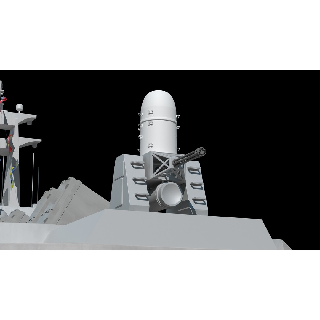 Tuojiang Class Patrol Ship 3D Model – Military Watercraft, PBR Textures, FBX - View 14
