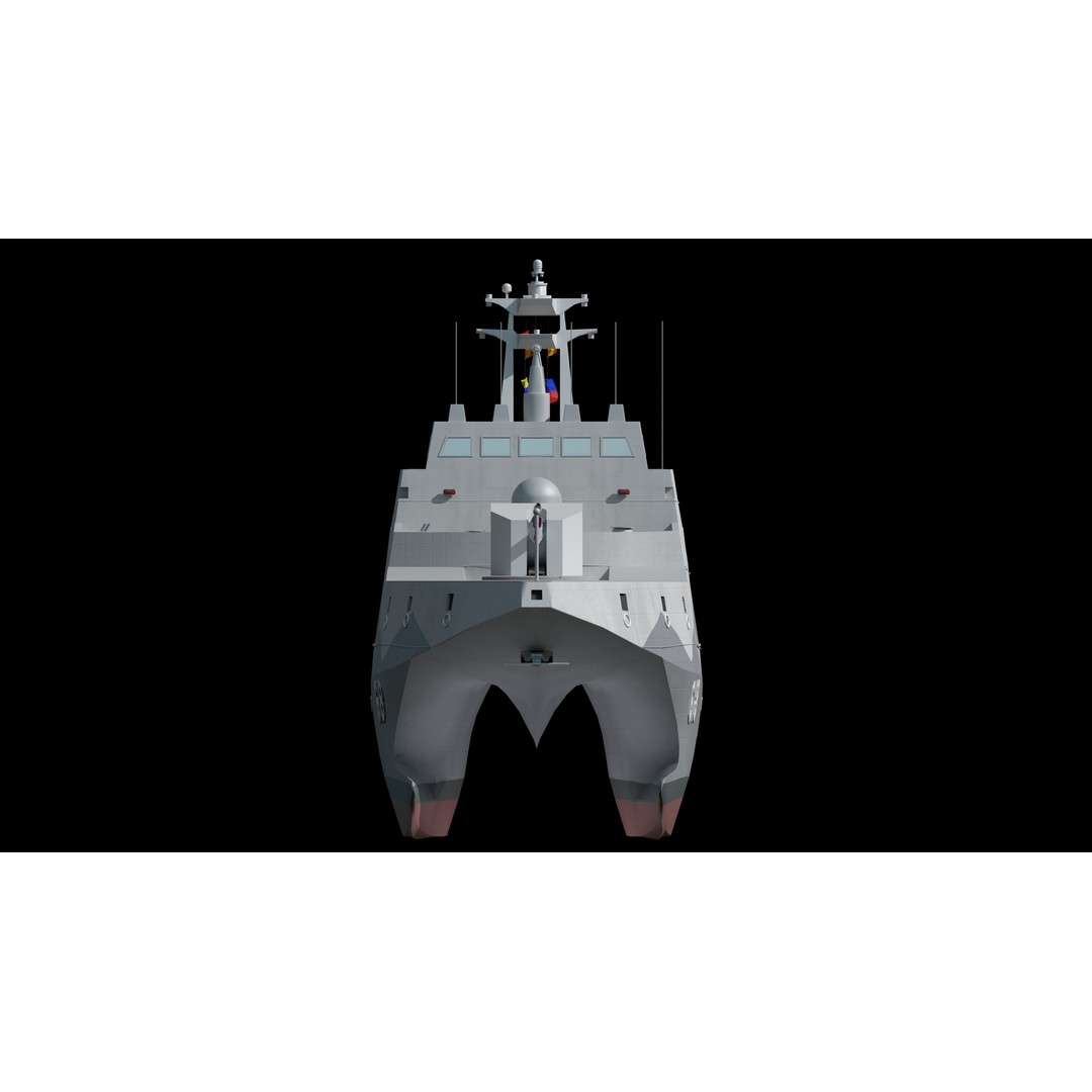 Tuojiang Class Patrol Ship 3D Model – Military Watercraft, PBR Textures, FBX - View 16