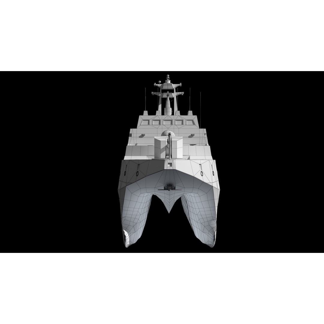Tuojiang Class Patrol Ship 3D Model – Military Watercraft, PBR Textures, FBX - View 19